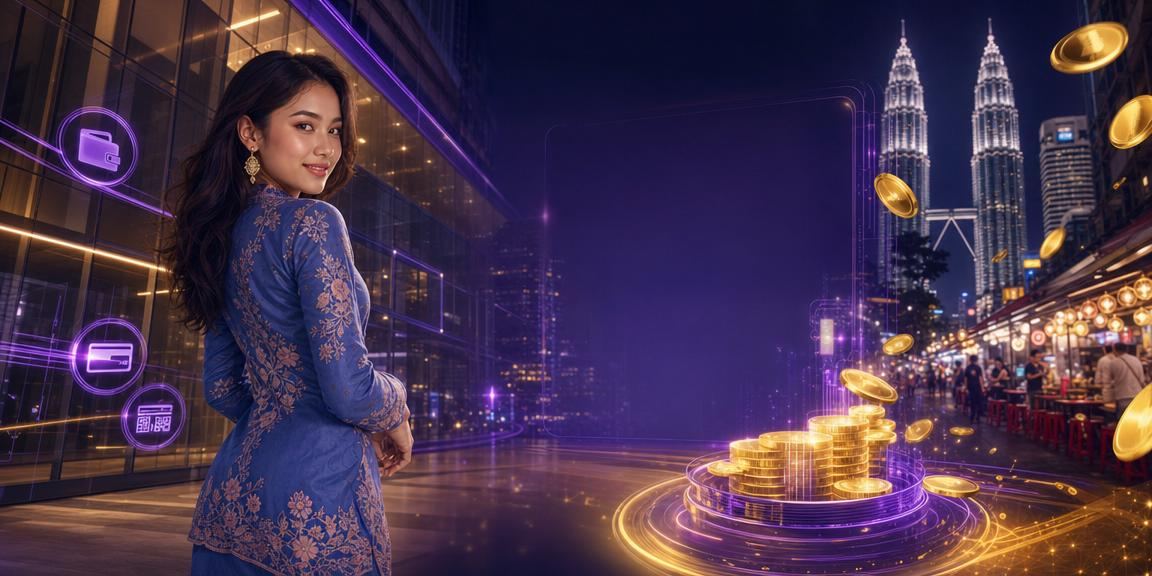 Pengguna wanita Malaysia berbaju kurung menyemak odds taruhan perlawanan langsung di Kuala Lumpur